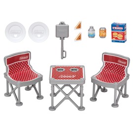 Takara Tomy Licca-chan LF-09 Camping Chair & Table Set (Coleman Collaboration), Dress Up, Pretend Play, Toy, Ages 3 and Up