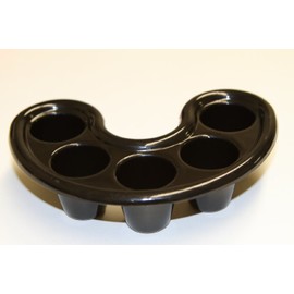 JOVANA Nail Art Manicure Soak Soaker Bowl Acrylic Tip Tool (Soaking Tray (12pcs Black))