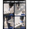 Diamond Tile Hole Saw Kit - 10Pcs 1/4'' X 2,