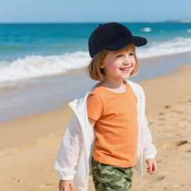 GURJIAXI - Paquete de 2 gorros de béisbol para niños y niñas, sombreros de dinosaurio, gorra de béisbol para niños y niñas, 0-6T, Dino negro y azul marino, 4-6 Años