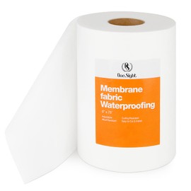 One Sight 6 Inches X 75 Feet Waterproofing Membrane Fabric, Roll Anti-Fracture Non-Woven Liquid Waterproof Fiberglass Mesh Tape for Bathroom Shower Walls, Floors, Tiles, Seam