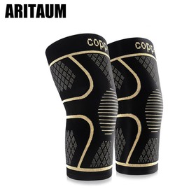 ARITAUM Copper Ion Knee Protectors, Running equipment, Basketball equipment, Football  equipment, Pressure Support and Reducing Pain - Colour: M-1pair