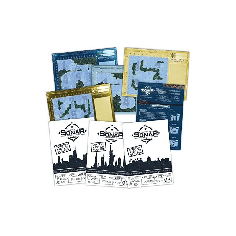 Pegasus Spiele 90006G Captain Sonar: Mission Vectrum [Mini Expansion]