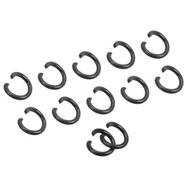 uxcell Open Jump Rings, 8mm Colorful O-Ring Connectors for DIY Crafts, Carbon Steel, Black 80Pcs