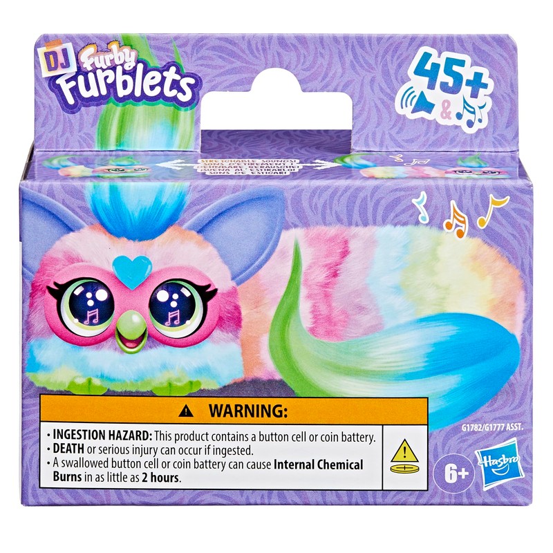 Furby DJ Furblets Can-Dee-Swirl Plush Toy