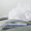 MATBEBY Bedding Quilted Fitted Full Mattress Pad Cooling Breathable Fluffy