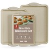 BAKKEN Cookie Sheets for Baking Nonstick Set - 3-Piece Stackable