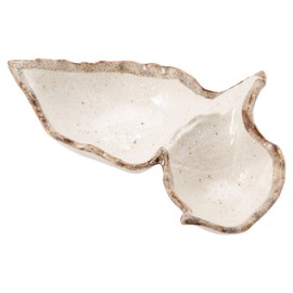 Mino Ware White Karatsu Futatsuba Condiment K43280