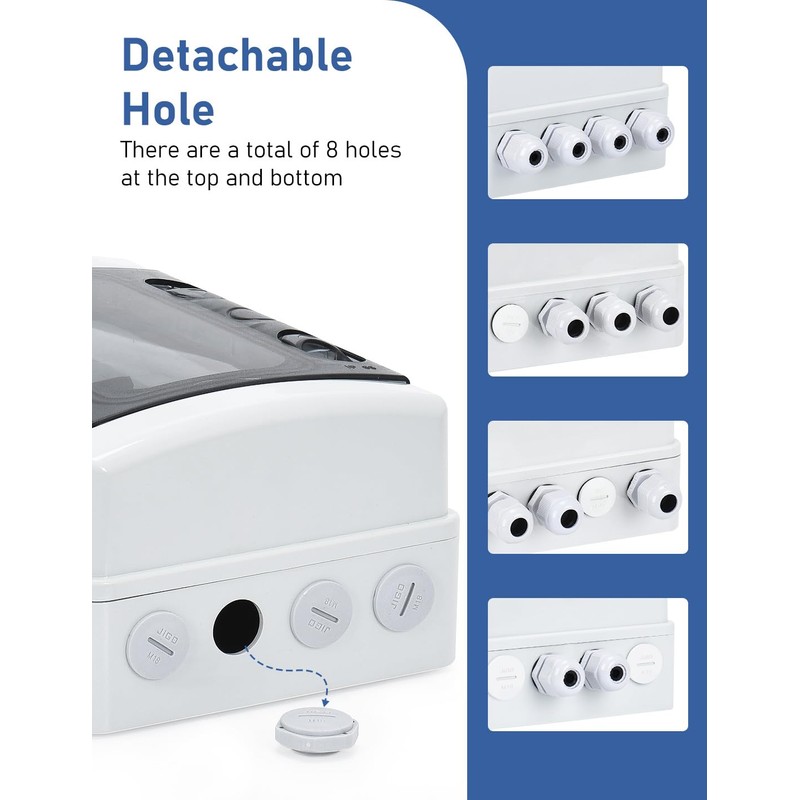 DIHOOL 60 Amp DC Circuit Breaker Box, PV Solar Disconnect