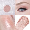 Champagne Pink Rose Monochrome Shimmer Eyeshadow Palette Makeup,Long Lasting Naturing-Looking