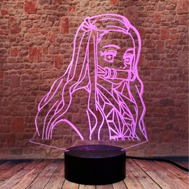 Sosowlight 3D Illusion LED Neon Sign Anime Lamp 16 Colors RGB Remote Kids Night Light for Girls Bedroom(1)