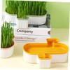 Gatuida 2pcs Hydroponic Cat Grass Box Soilless Planting Pot for