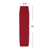 Wrapables Women's Cable Knit Leg Warmers, Burgundy