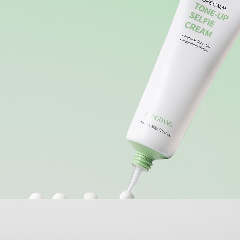 Fondant Pure Calm Selfie Cream Tone-up Cream Whitening Moisturizing Leave-free