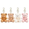 vaxvvik Plush Bear Keychains, 8 Inch, Set of 4, Soft