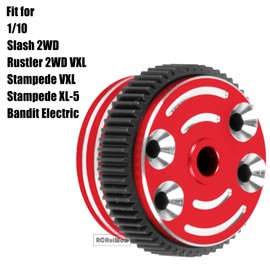 RCHuiWow RC Differential Case w/Cog Differential Gear Upgrades Part for 1/10 Slash 2WD,Rustler 2WD VXL,Stampede VXL,Stampede XL-5,Bandit Rc car,Sealed Differential Case,Red