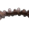 No Slip Banana Clip Flower Matte Black (Smoky Beige)