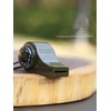 Generic 2-in-1 Emergency Survival Whistle with Compass, Military Green, Outdoor