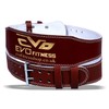 EVO Fitness 4" Pure Leather Gym Belts Weightlifting Straps Back