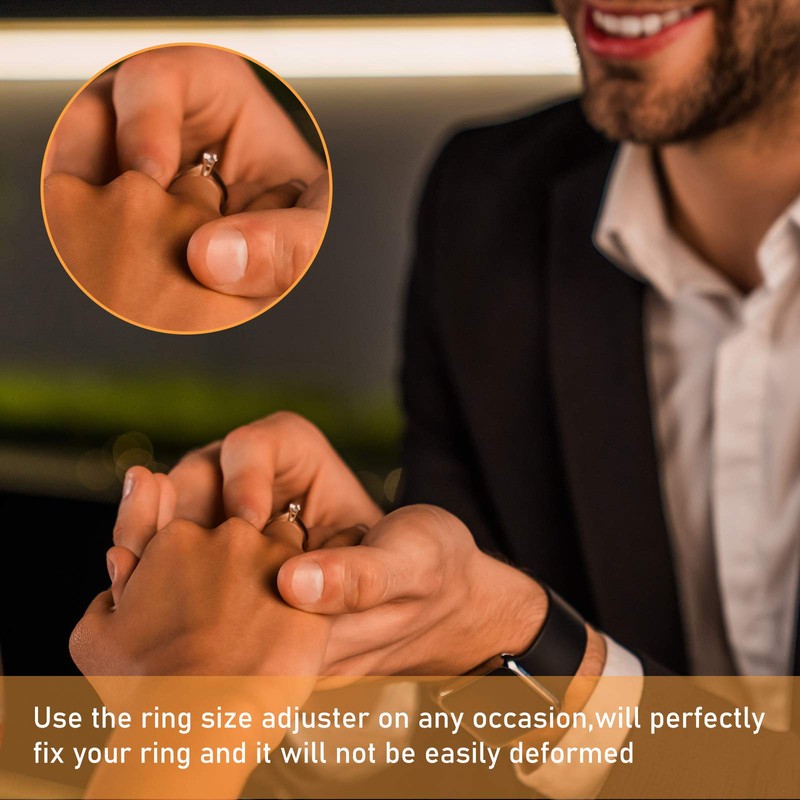 Zonon 114 Pieces/ 6 Sheets Invisible Ring Size Adjuster 6