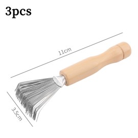 HZAOPZE Kamm Reiniger 3 pcs Haarbürstenreiniger, Kamm Reinigungsbürste Haarbürsten Reiniger Werkzeug, Mini Haarbürsten Entferner zum Entfernen Haaren von Bürsten, Badematten, Kämmen,Teppichen