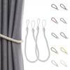 2pcs Grey Curtain Tiebacks 59CM Polyester Curtains Tied Rope For