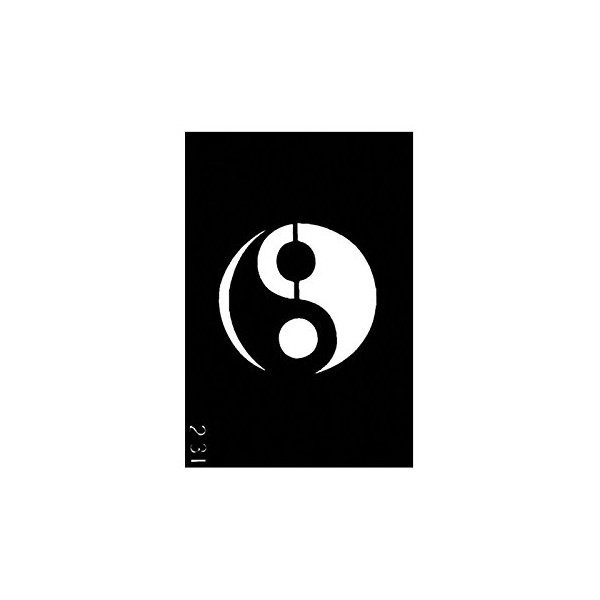 Pochoir pour le Corps format 3'' X 4'' #231 Ying