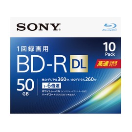 ソニー ビデオ用ブルーレイディスク 10BNR2VJPS6(BD-R 2層:6倍速 10枚パック)