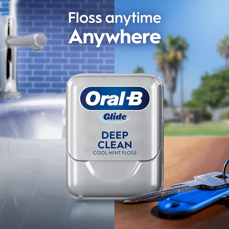 Oral-B Glide Pro-Health Deep Clean Cool Mint Flavor Floss Twin