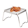 Folding Campfire Grill - Stainless Steel Firepit Grill Grate,Stainless Steel