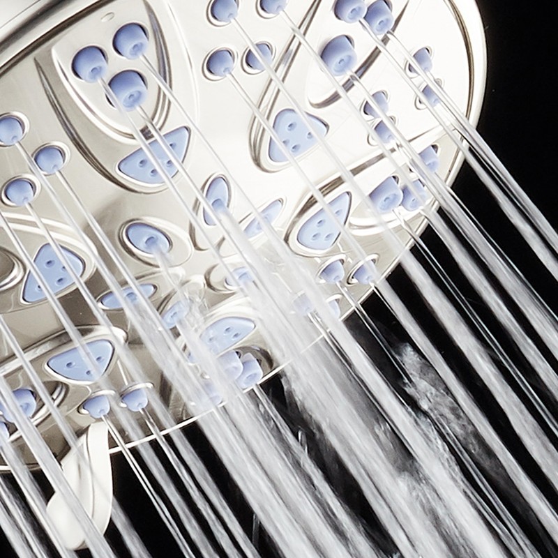 AquaDance Antimicrobial – Anti-Clog High-Pressure 6-Setting Shower Head with Microban