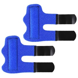 VOANZO 2PCS Finger Splints Finger Support Brace Elastic Breathable Trigger Finger Splint with Adjustable Fixing Belt for Sport Injuries Joints Pain