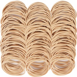 AIWOQI Rubber Bands size 33 Approximately 220 pcs Elastic Rubber Band #33 Rubber Band Light brown for Office Supply File Folders Litter Box Rubber Bands