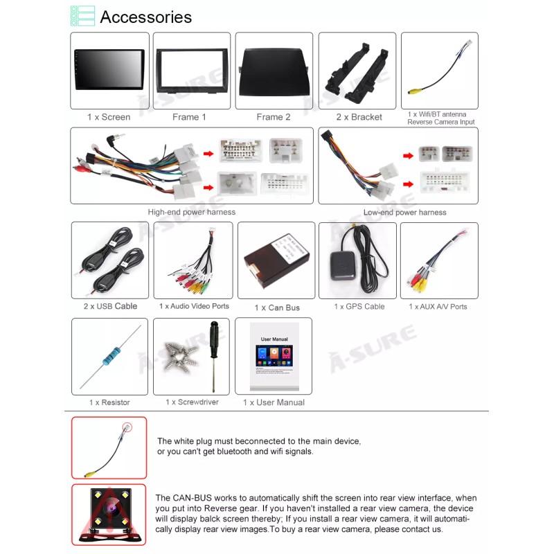 ASURE for Toyota Prius 2004-2009 Android 13 Car Radio Stereo