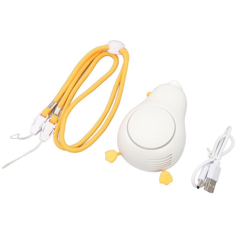 Hanging Neck Fan Duck Shape Small Fan USB Charging Necklace