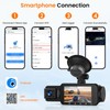 Hodozzy 2K+1080P 360° Car Dash Cam with 5GHz WiFi, 4