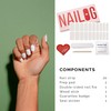 NAILOG Semi Cured Gel Nail Strips (20 Extra Long Polish
