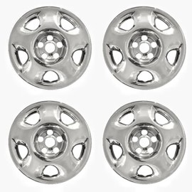 Chrome Wheel Skins Compatible with Honda CRV 2007-2011 ;17 inch; Set of 4 Packs
