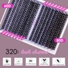 3D Thick Lash Extension Kit 320 Pcs Fluffy Lash Clusters