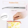 VOCOSTE Anti Slip Eyebrow Clip, for Women, Silver Tone, 3.31"x0.28"