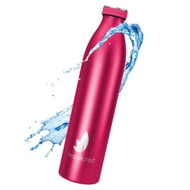 tea'dicted Premium Thermosflasche 1L | Auslaufsichere Edelstahl Thermoskanne | BPA-frei | Designer-Isolierkanne | 12h heiß & 18h kalt | ideal für Sport, Schule, Kinder, Outdoor UVM. (Ruby Pink)