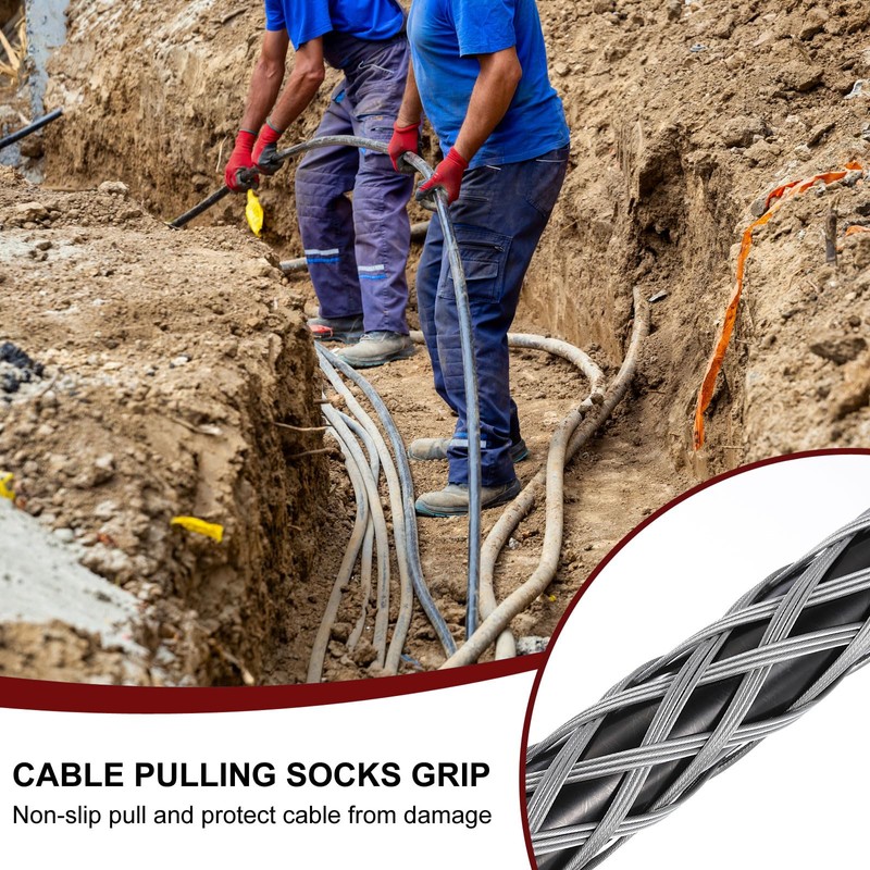 PATIKIL 30-50 mm Cable Pull Wire Socks 51.18 Inch Long