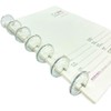 10 Pcs 24mm Heart Binder Rings Loose Leaf Binder Ring,Plastic