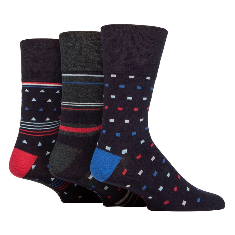 Gentle Grip Sock Shop 6 Pairs Mens Loose Soft Top