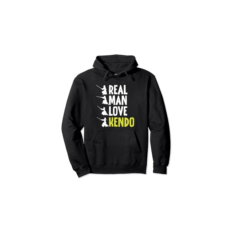 Real Man Love Kendo Ninja Samurai Pullover Hoodie