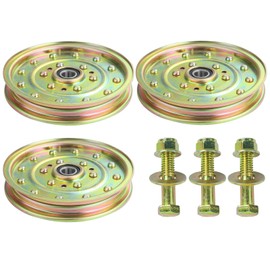 FULAIGE 3 Pack 1-633109 Idler Pulley Replaces Exmark 1-633109 Idler Pulley, Exmark 126-7685 Idler Pulley, Exmark 116-4667, Toro 132-9424, Toro 1-633109 Idler Pulley for Exmark Lazer Z 60" Z400 Mowers
