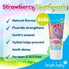 Brush-Baby Strawberry Toothpaste for Kids 3+ Years (Pack of 3