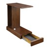 Casual Home Monroe C-Table Drawer, Concealment Furniture, Mocha, 22.75 in