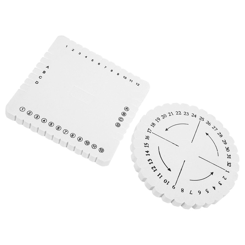 2Pcs Kumihimo Disc Set - Round and Braiding Disks for