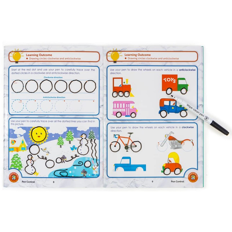 Learning Can Be Fun Wipe-Clean Learning Pen Control Work Book
